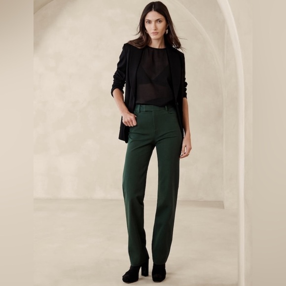 NWT! Banana Republic Black Straight Sloan Pant - Multiple 💜 - Picture 6 of 14